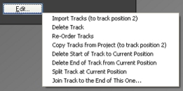 Edit Tracks